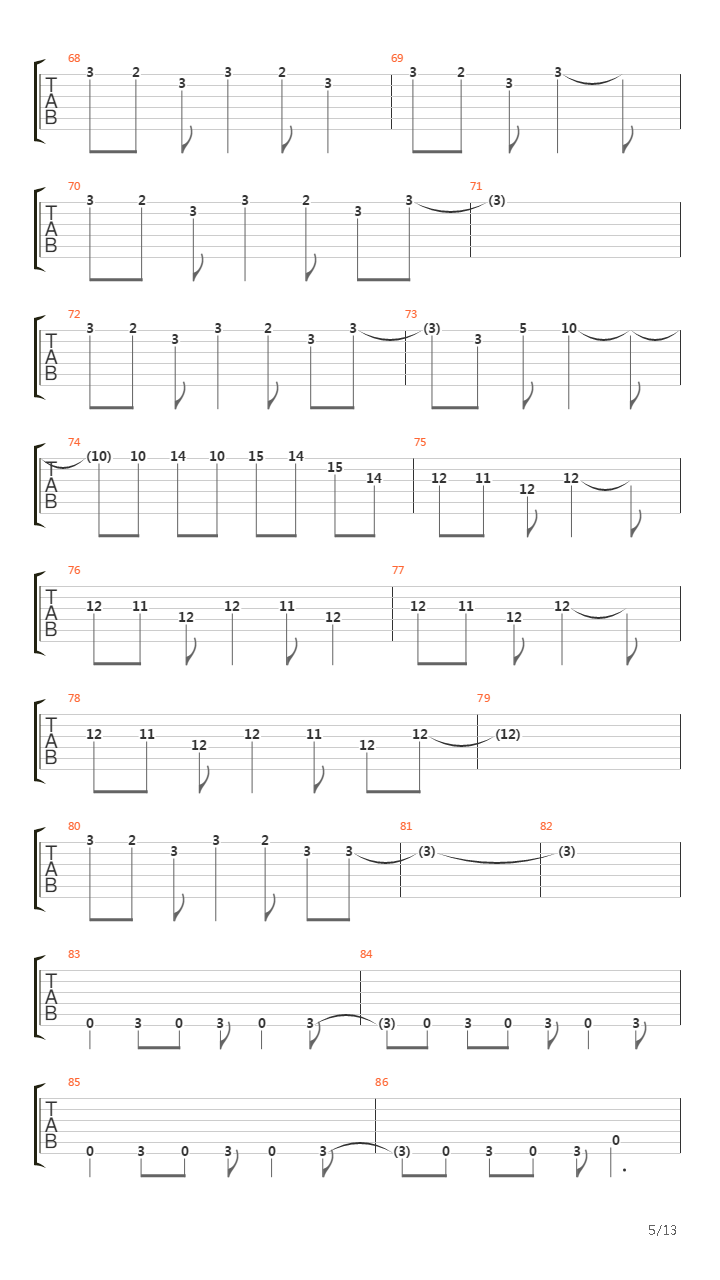 Parasiempre吉他谱