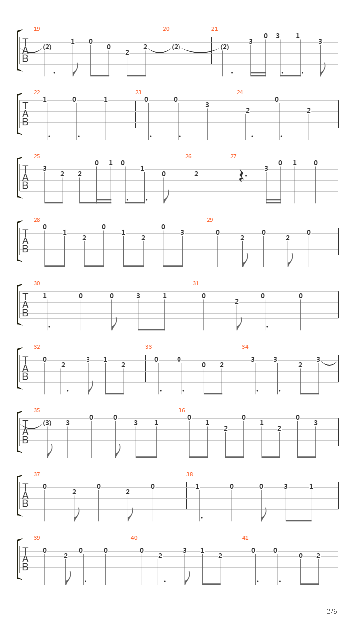 Senda吉他谱