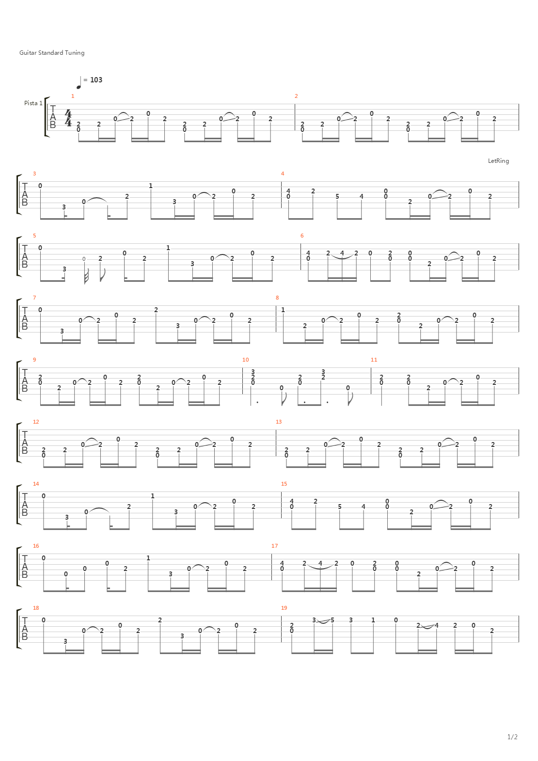 Zeta吉他谱