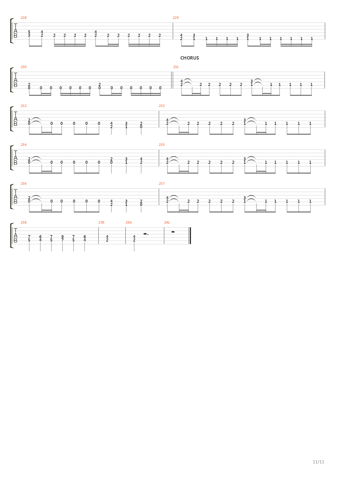 Gas Chamber吉他谱