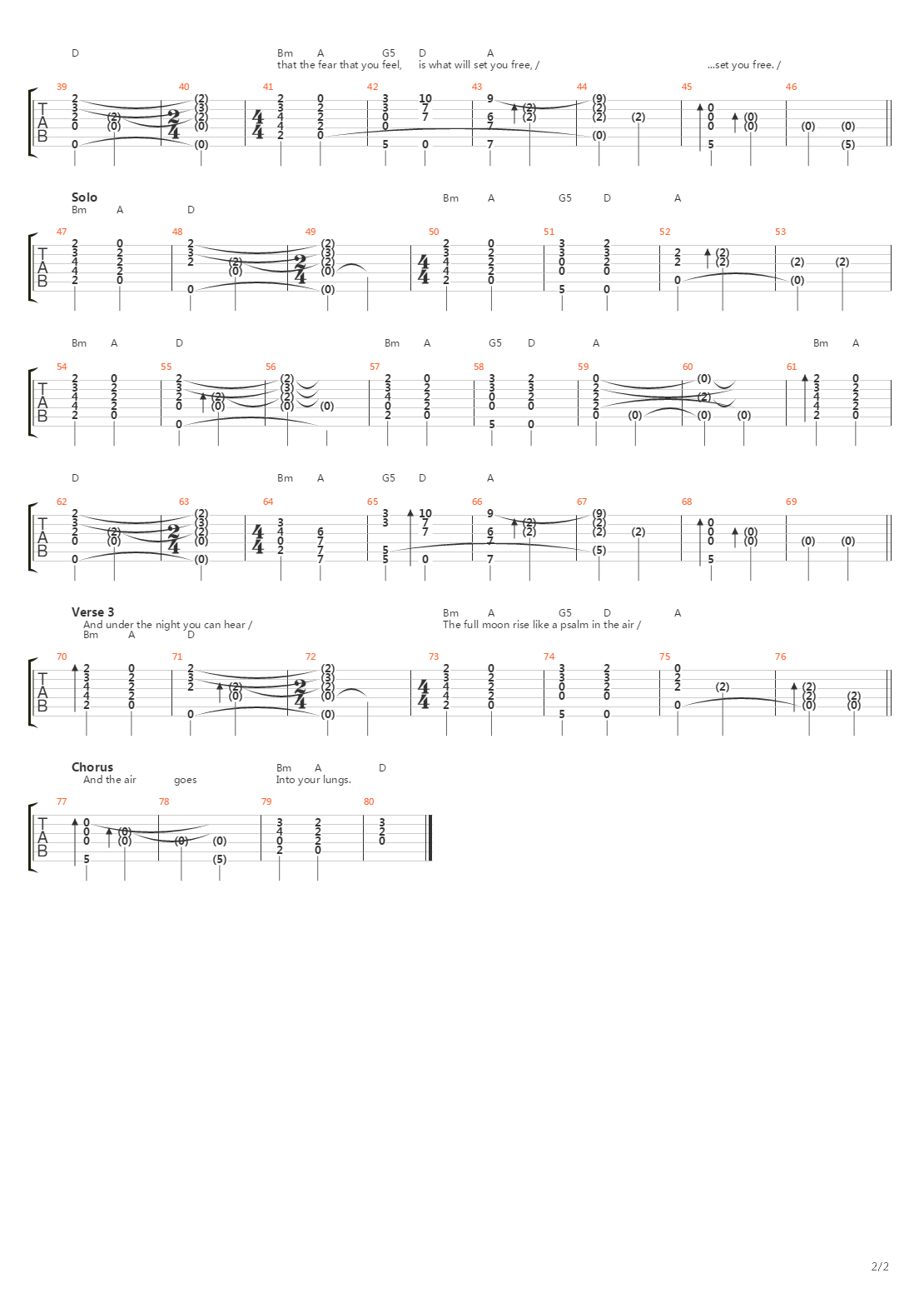 Psalm吉他谱