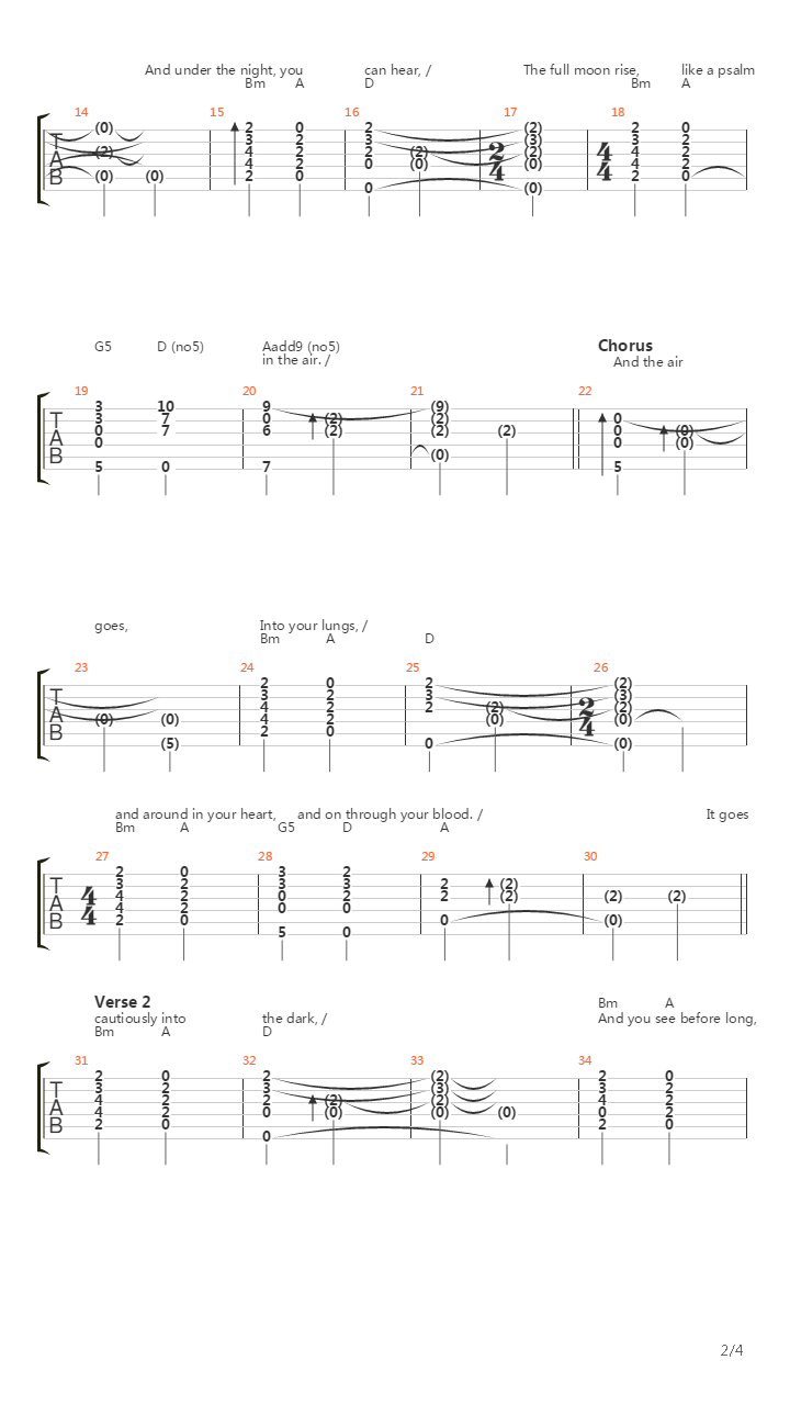 Psalm吉他谱