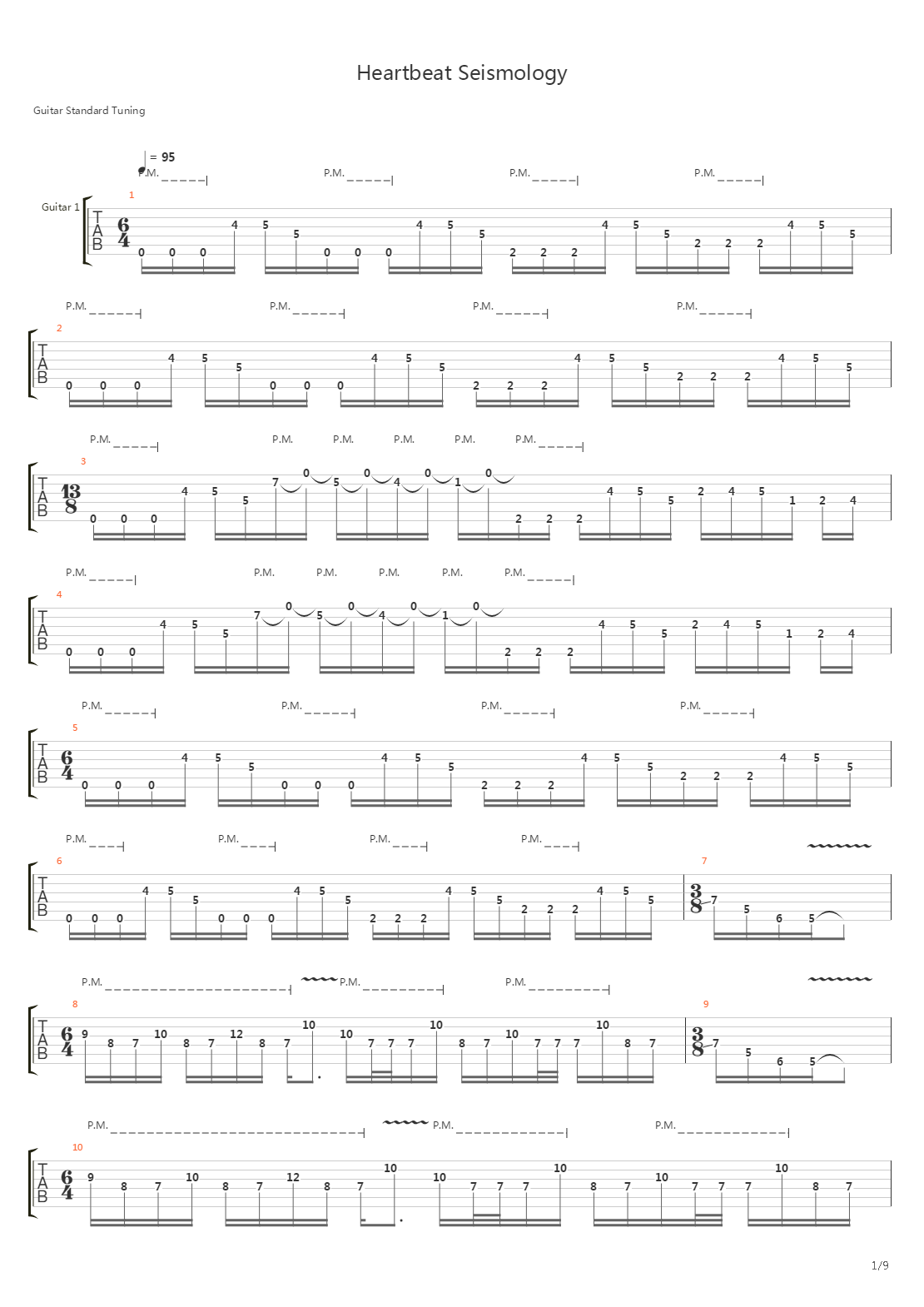 Heartbeat Seysmology吉他谱