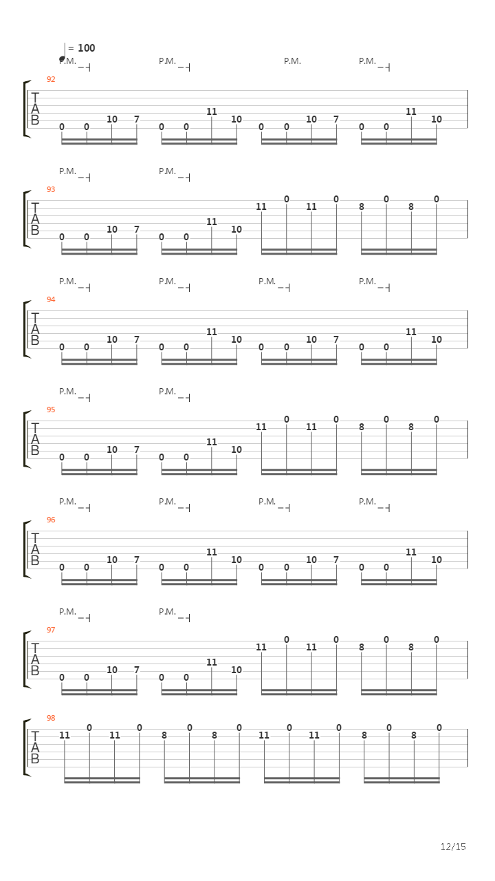 Interference吉他谱