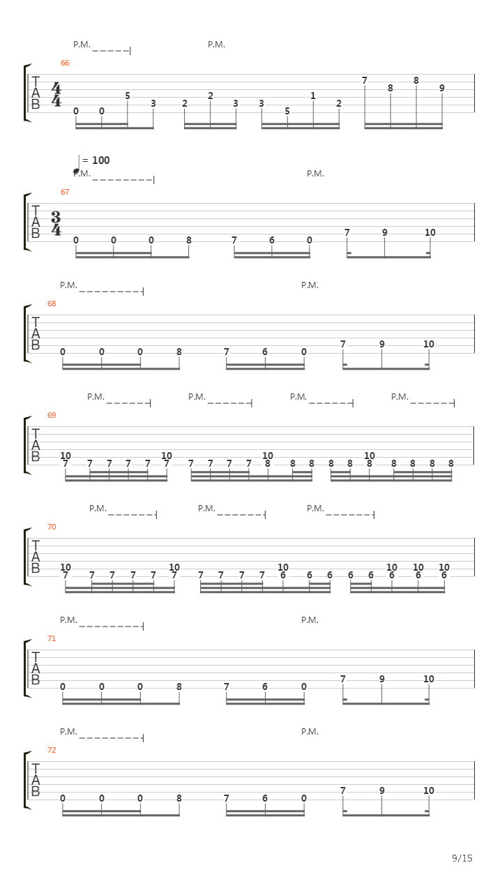 Interference吉他谱