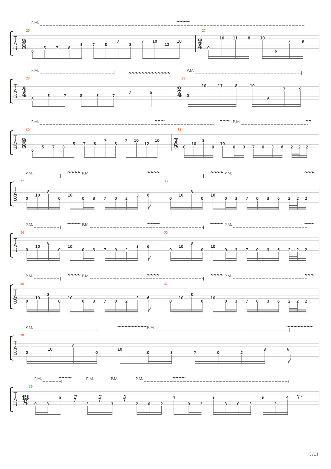 The Mime吉他谱