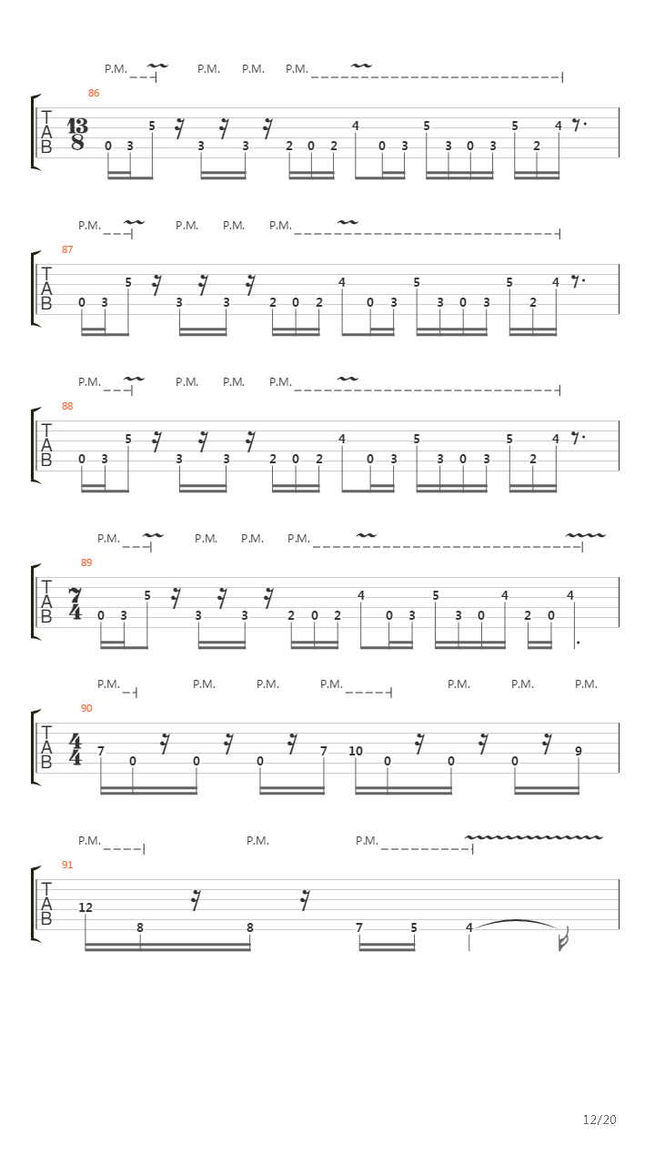 The Mime吉他谱