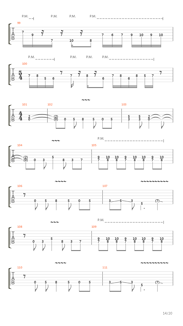 The Mime吉他谱