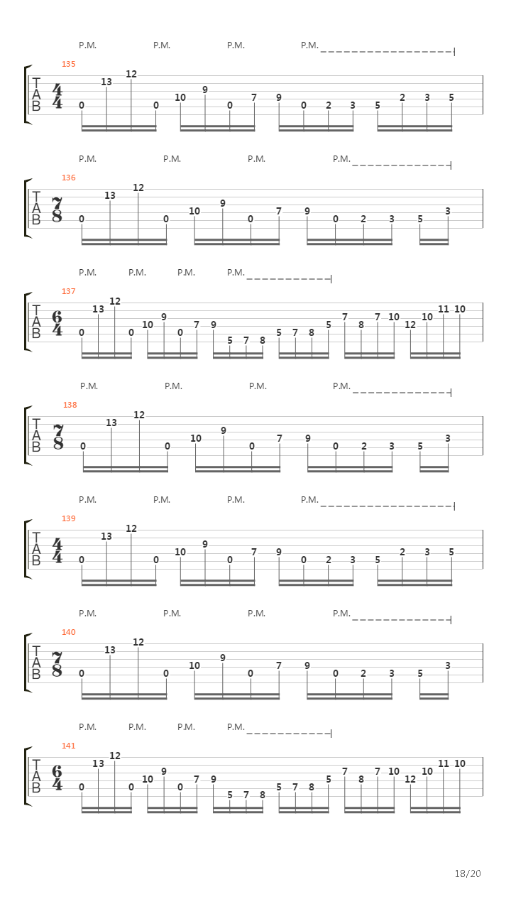 The Mime吉他谱