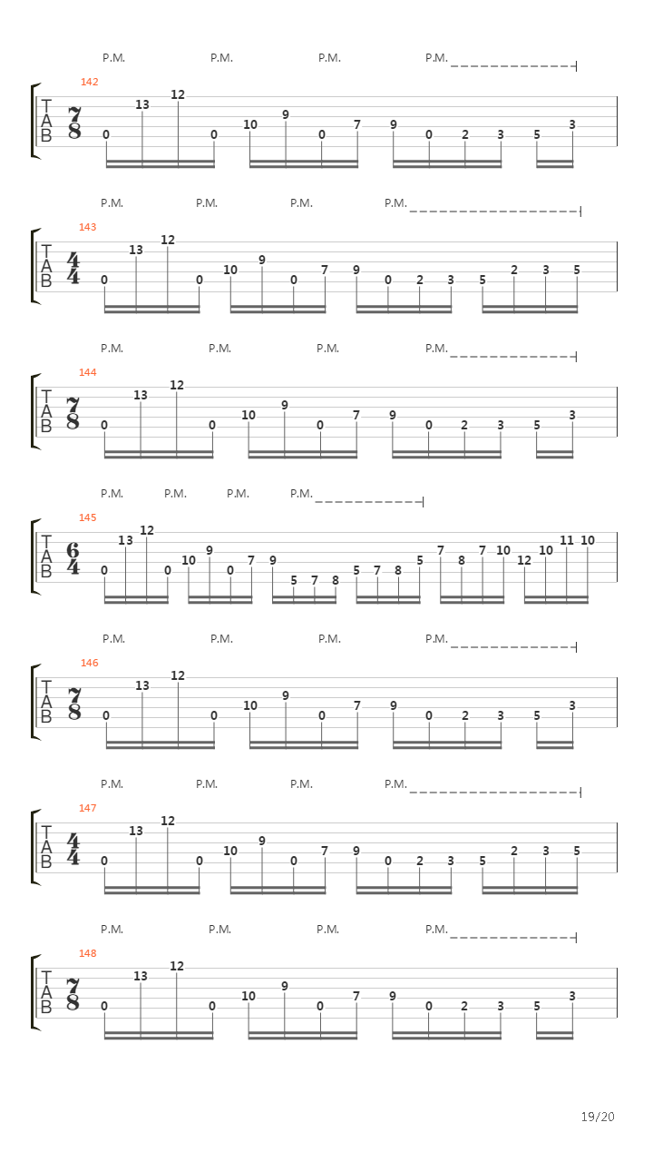 The Mime吉他谱