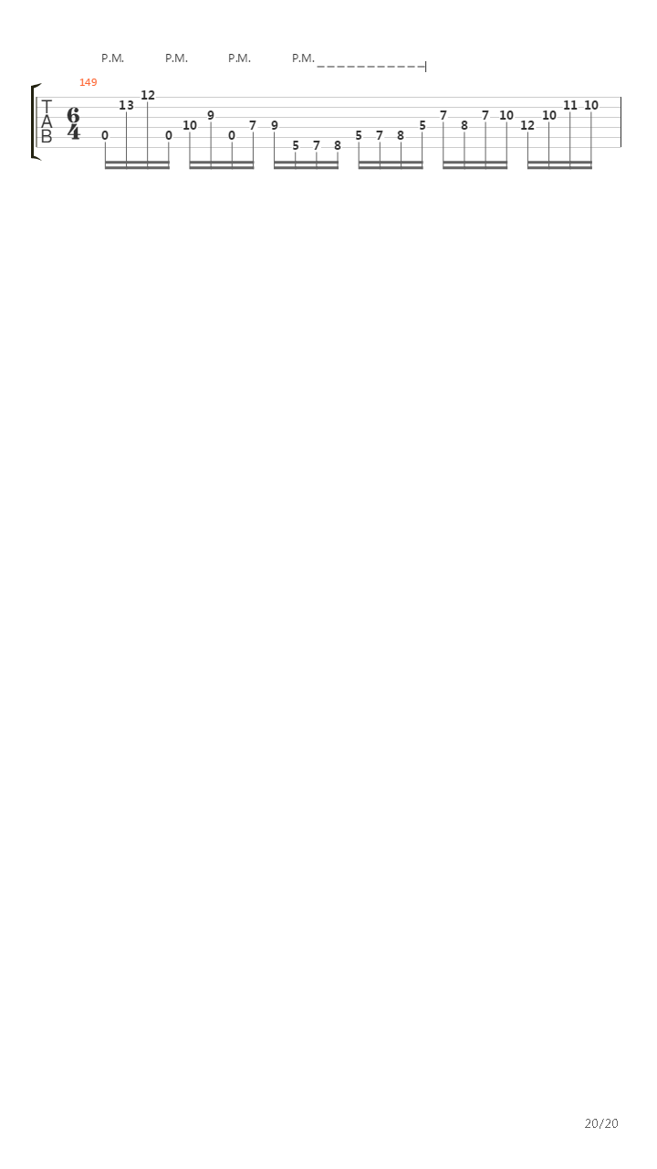 The Mime吉他谱