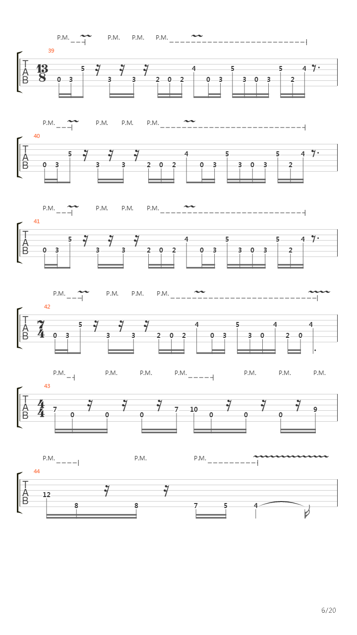 The Mime吉他谱
