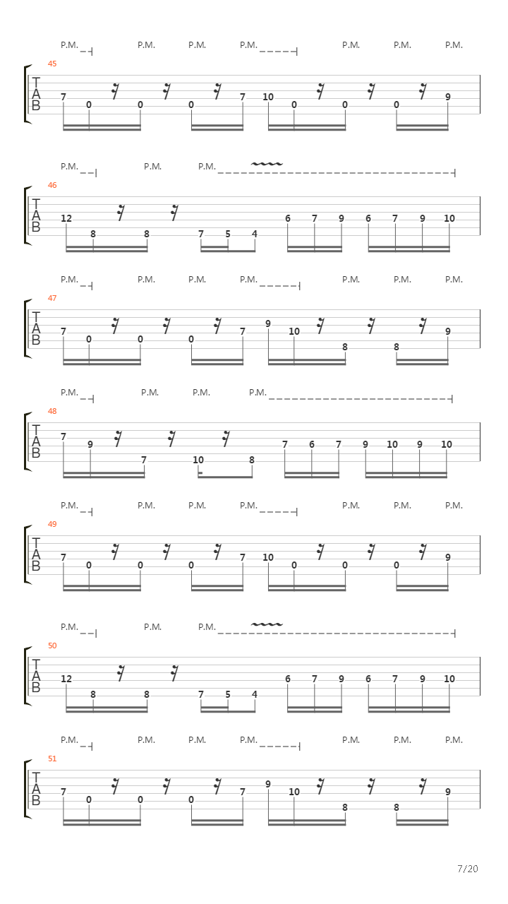 The Mime吉他谱