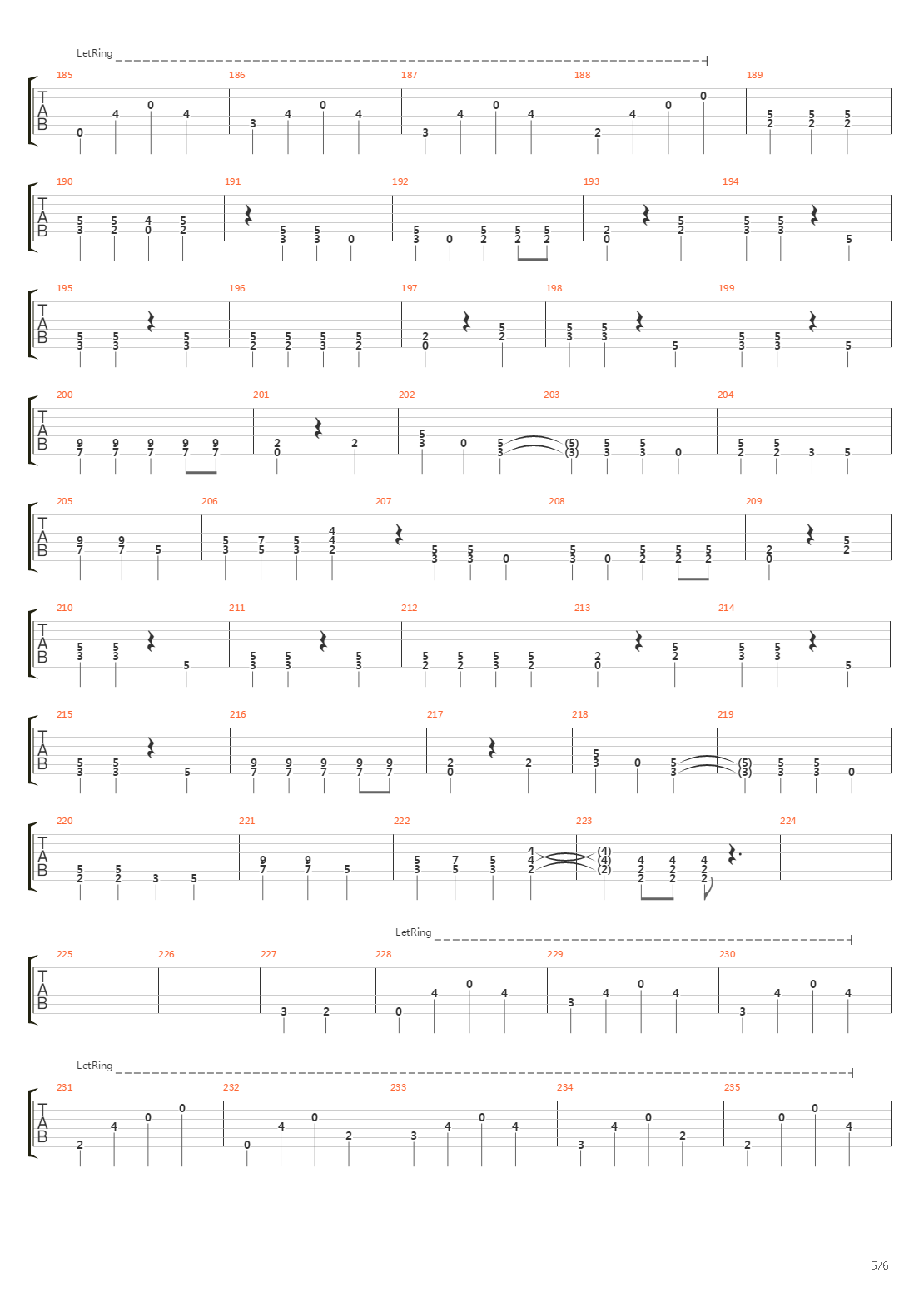 Valley Of Misery吉他谱