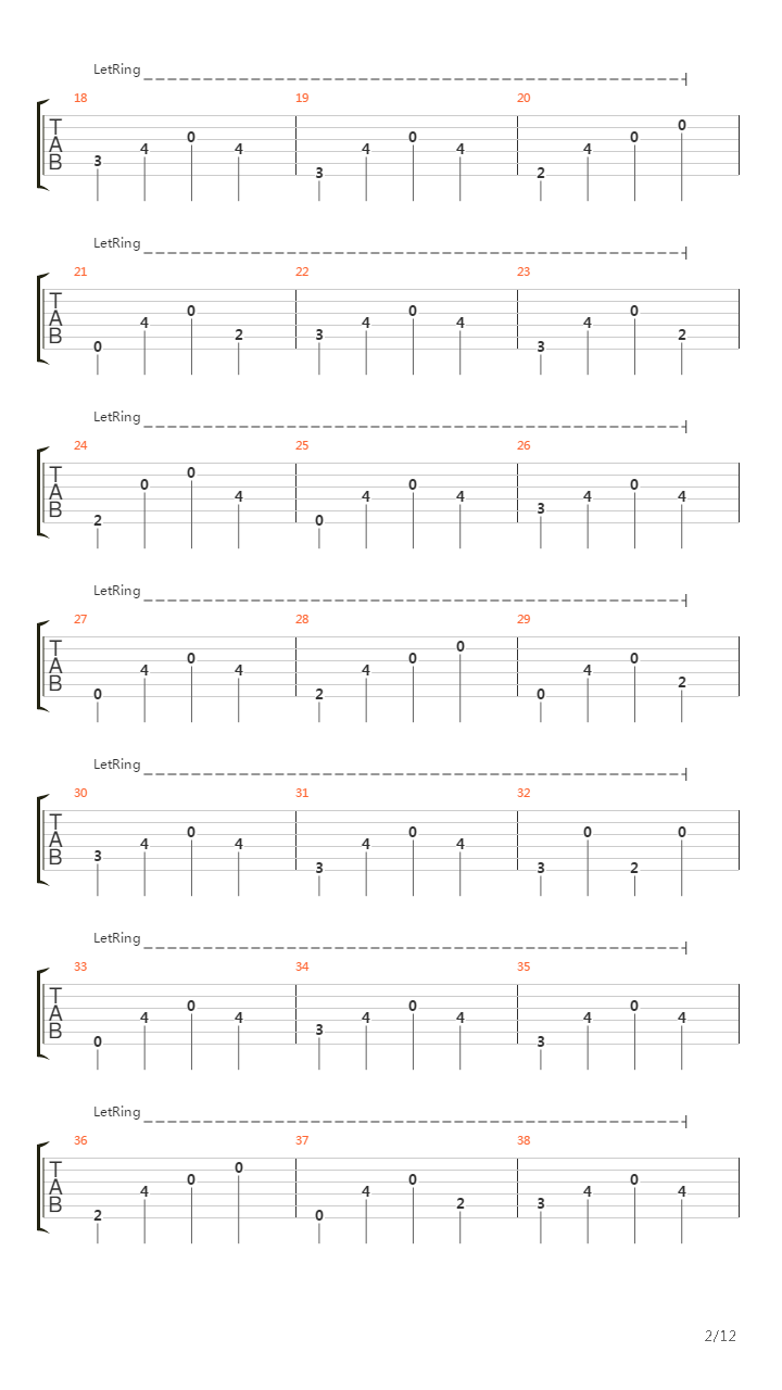 Valley Of Misery吉他谱