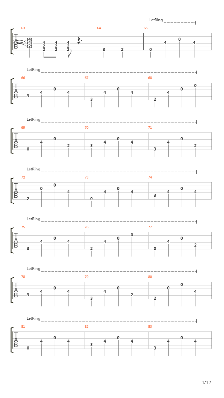 Valley Of Misery吉他谱