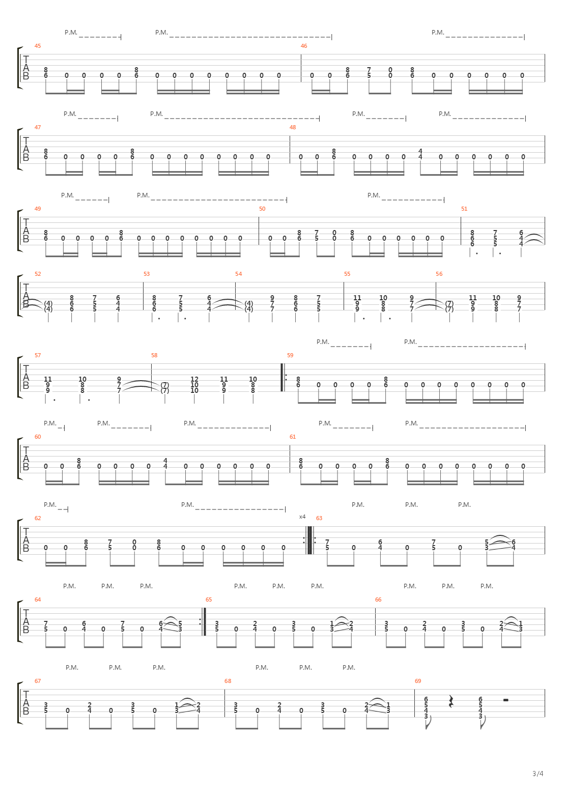 Tradition Of Fatality吉他谱