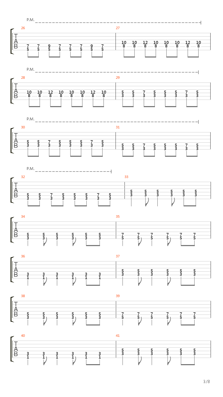 Indiana吉他谱