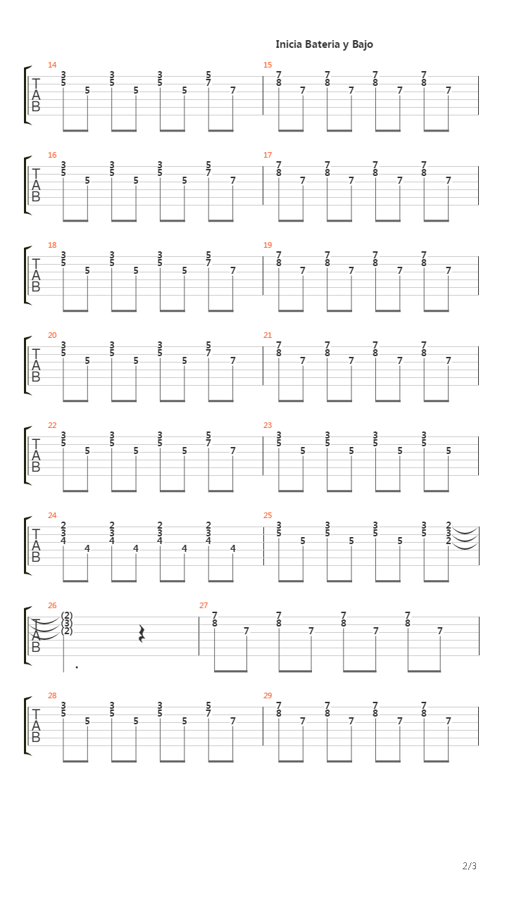 Te Necesito吉他谱