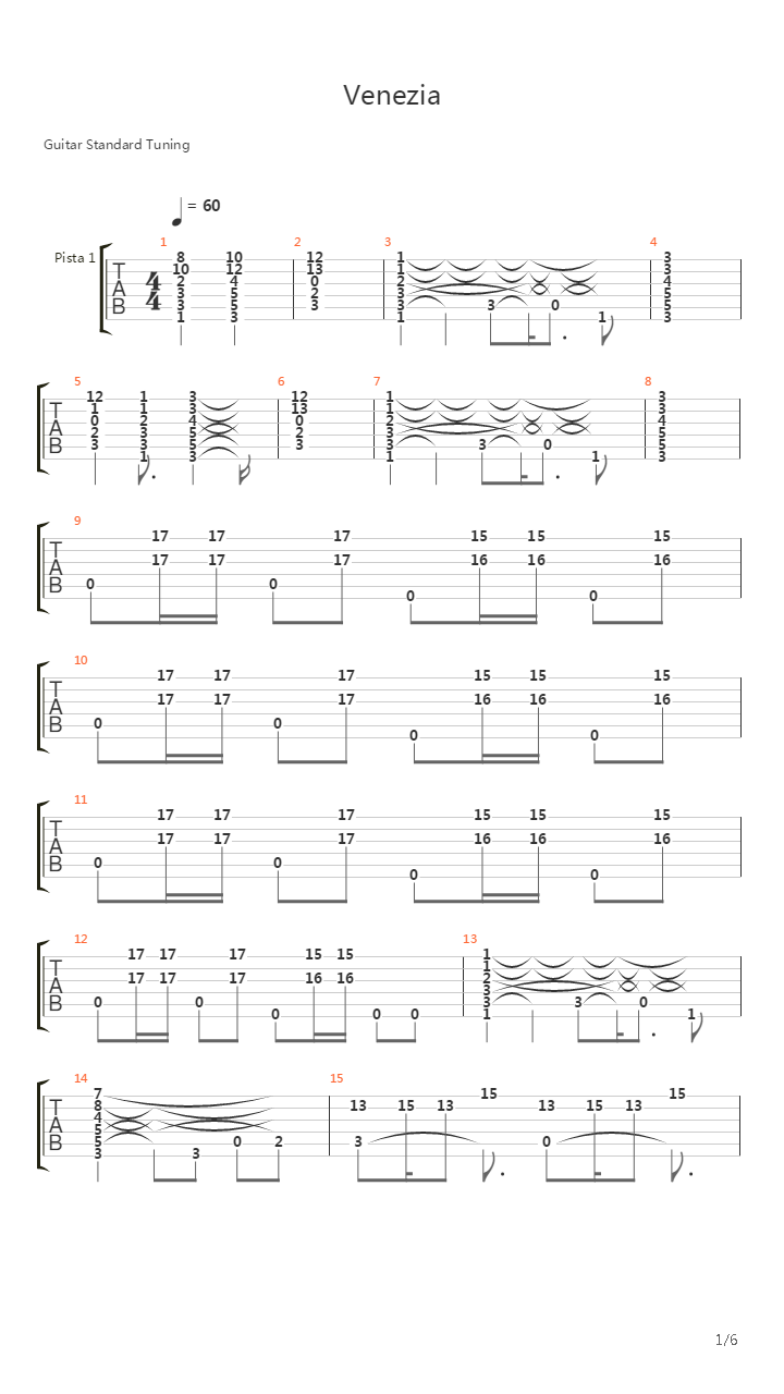 Venezia吉他谱