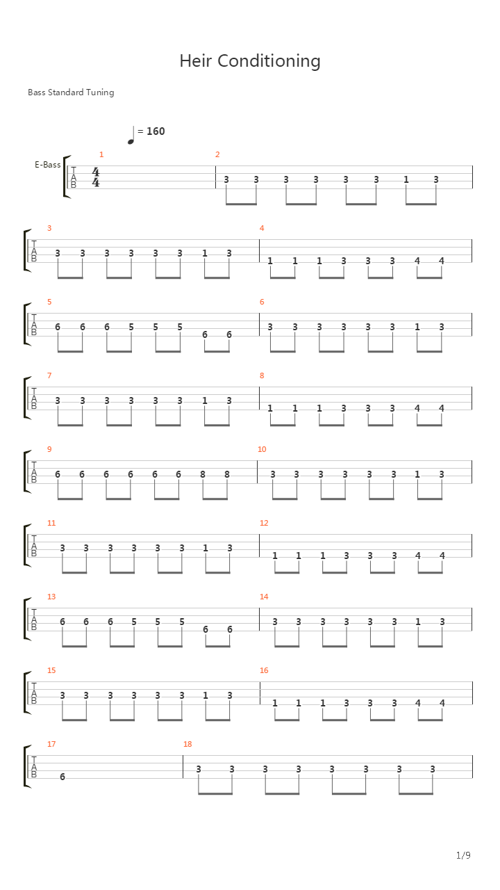 Heir Conditioning吉他谱