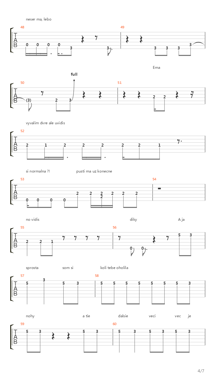 A Ja Sprosta吉他谱