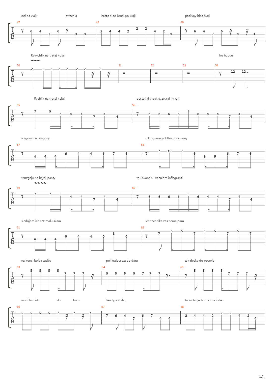 Vlak吉他谱