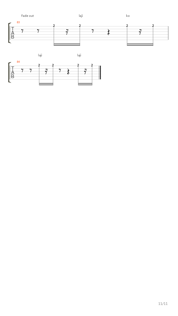 Vlak吉他谱
