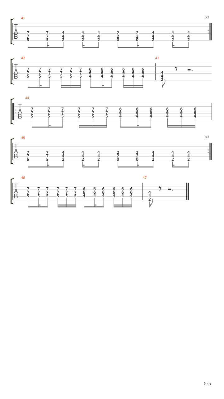 Vlak吉他谱