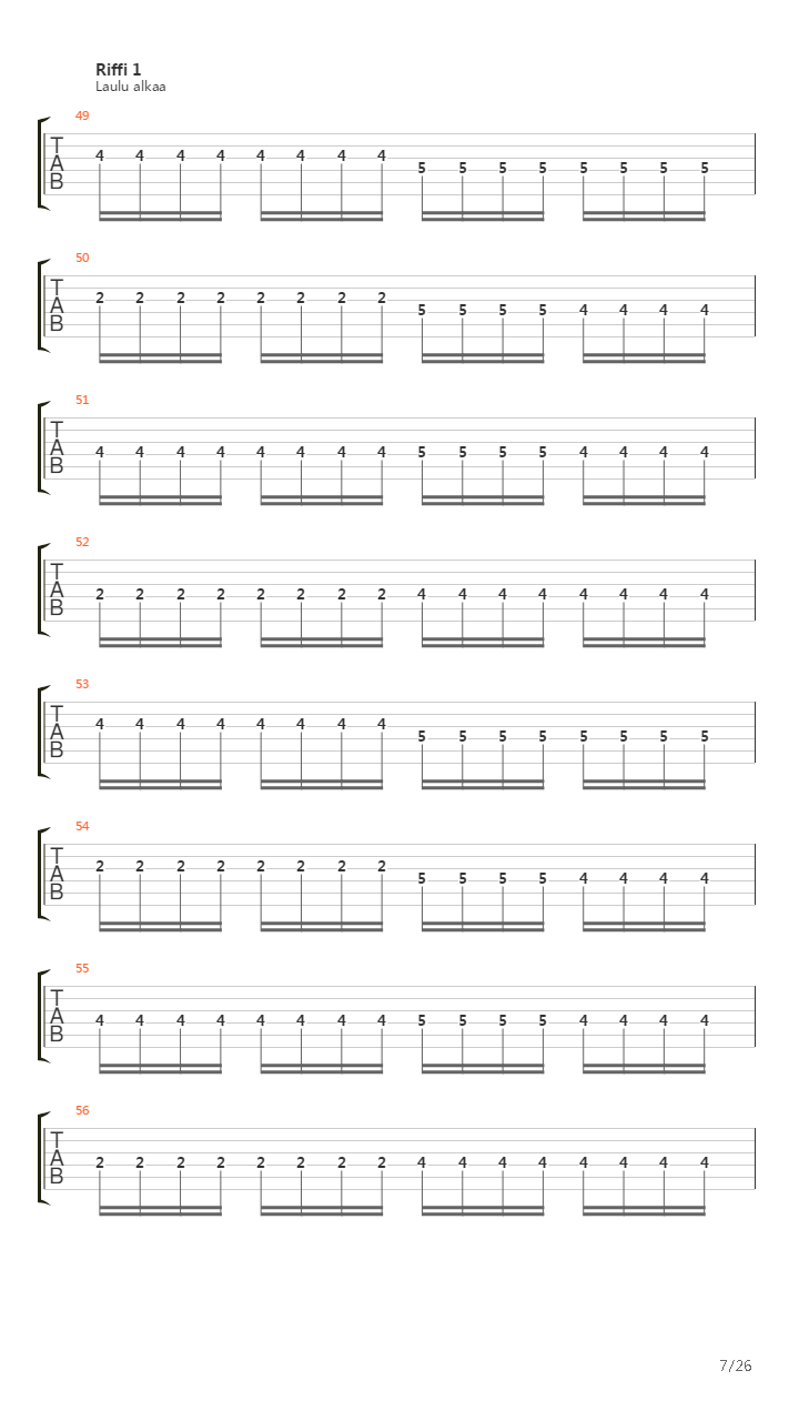 Merkuriana吉他谱