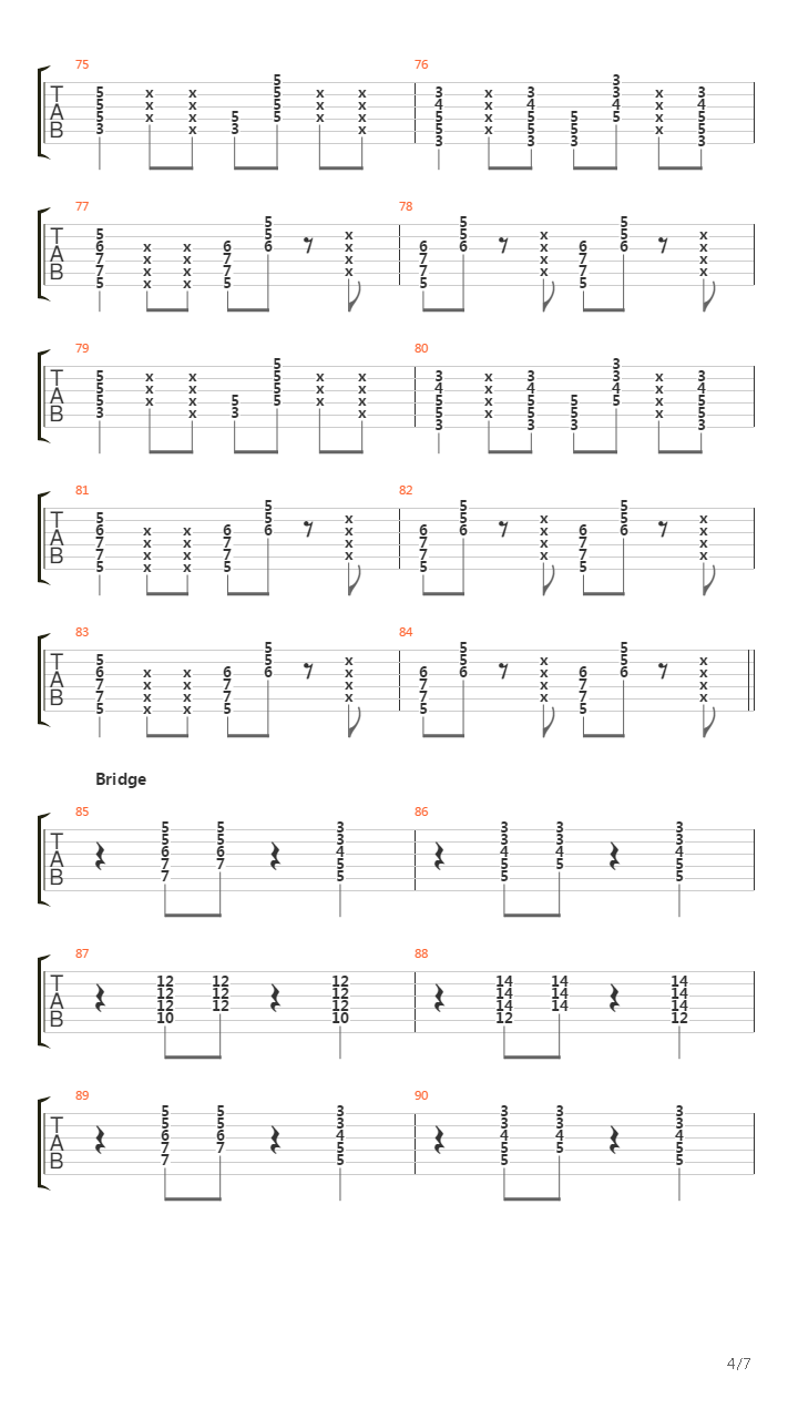 Bandages吉他谱
