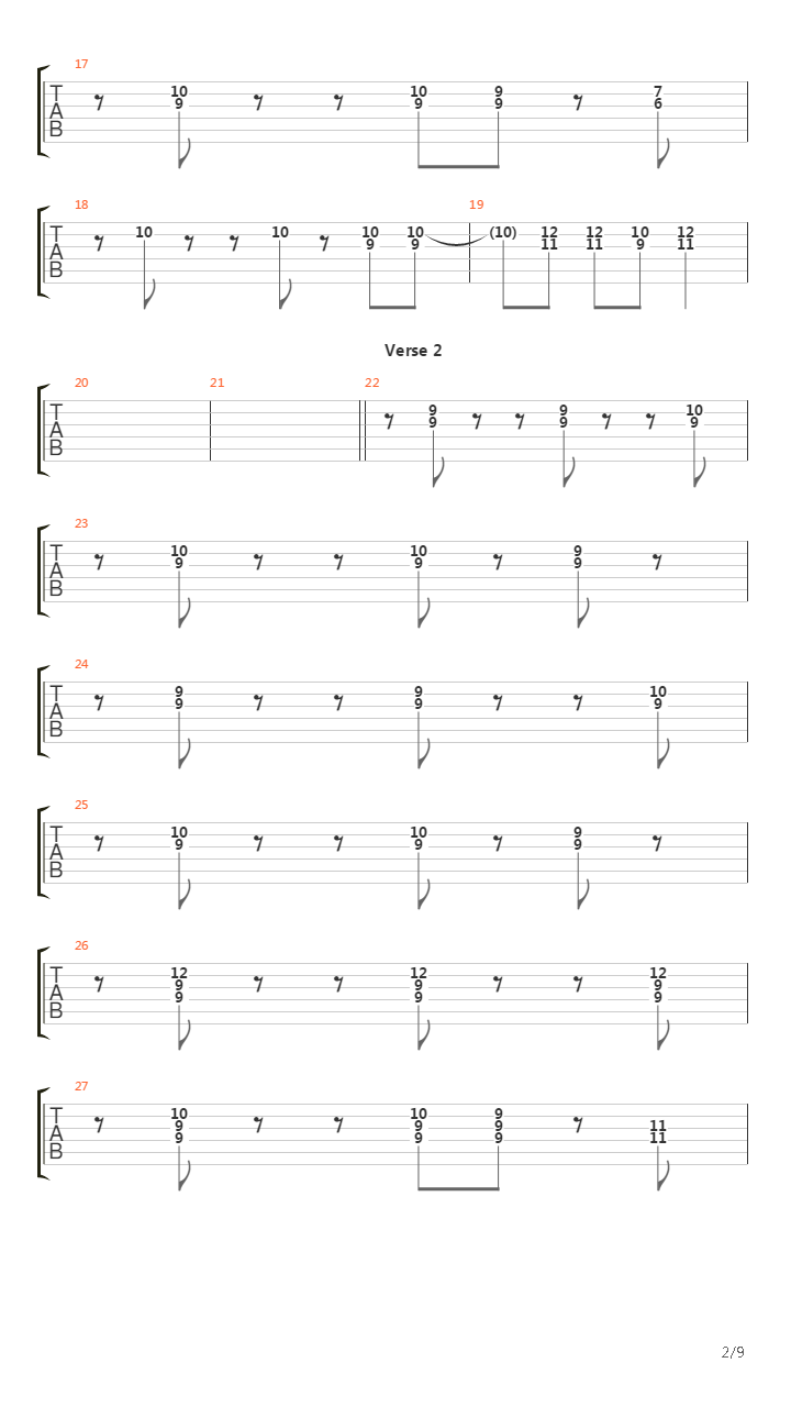Cocktails吉他谱