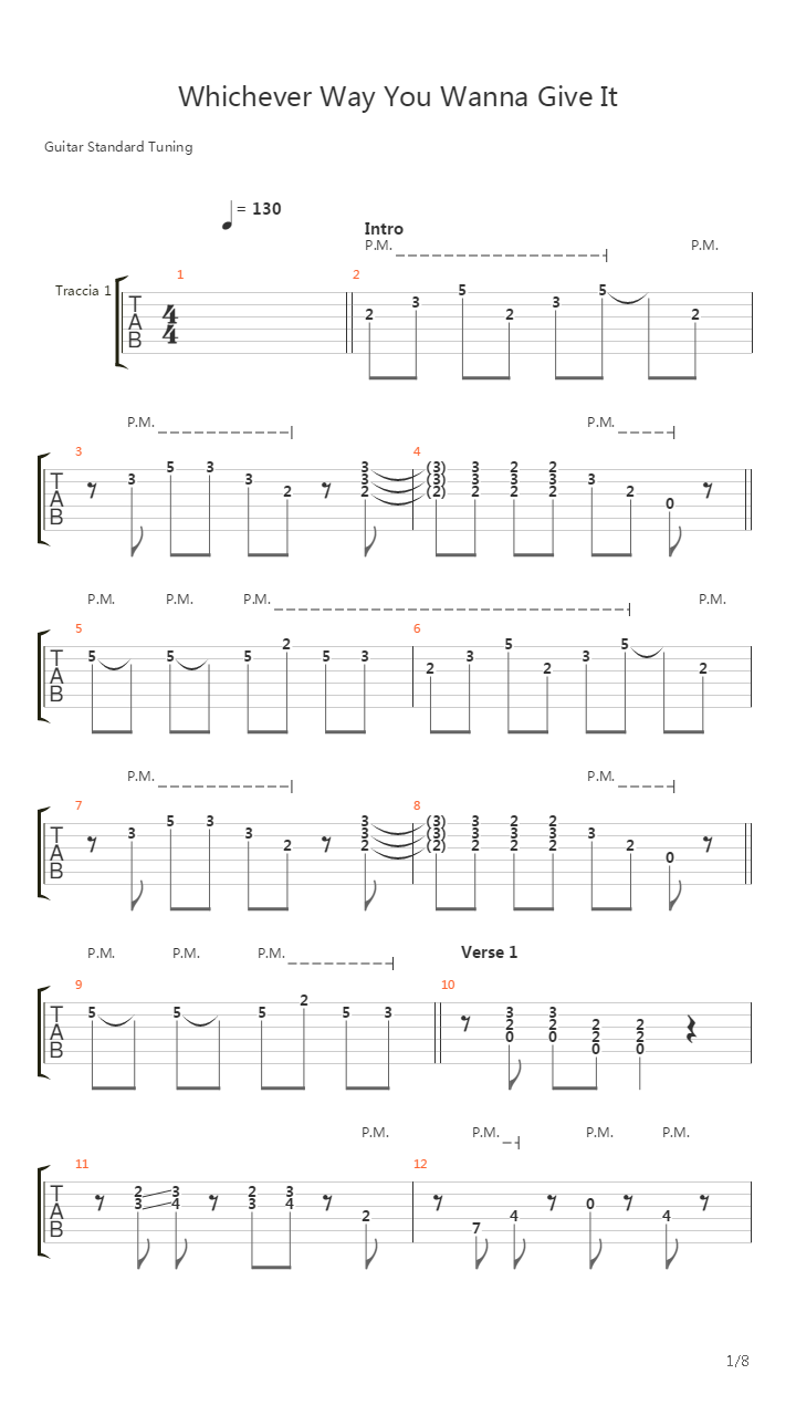 Whichever Way You Wanna Give It吉他谱