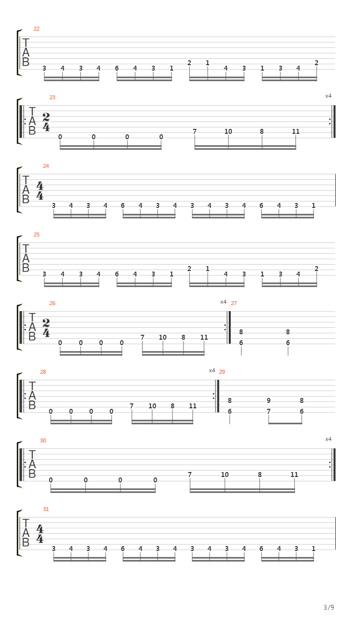 Misconception吉他谱