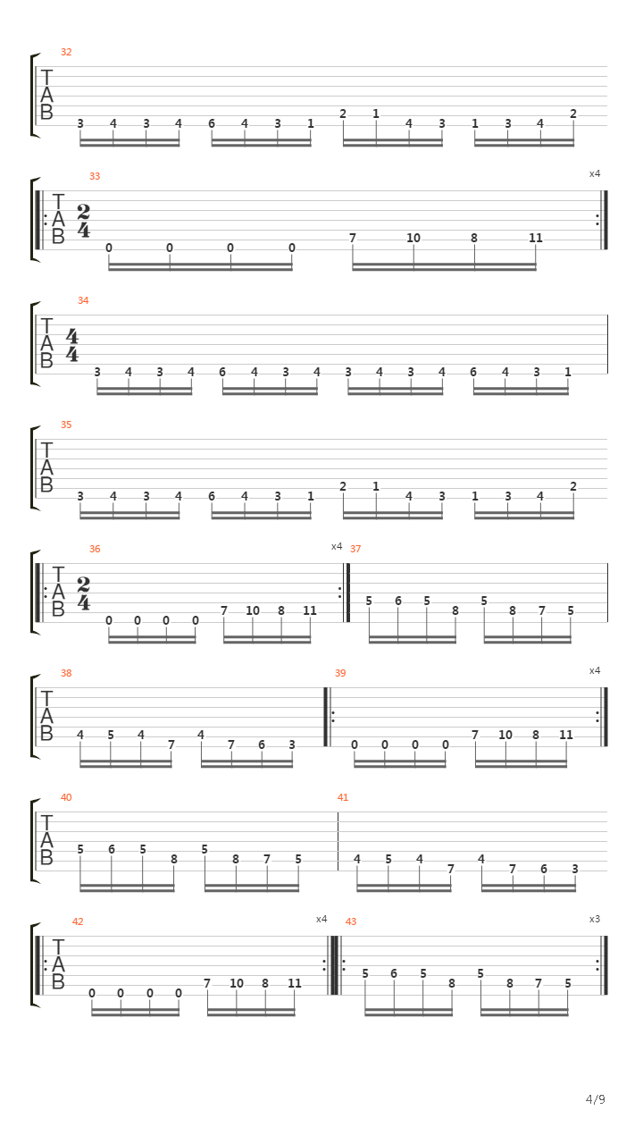 Misconception吉他谱