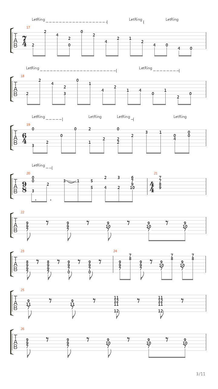 Dolina吉他谱