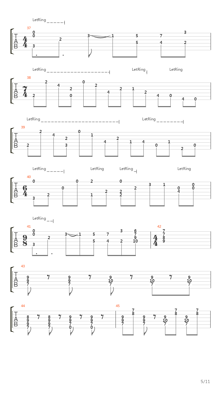 Dolina吉他谱
