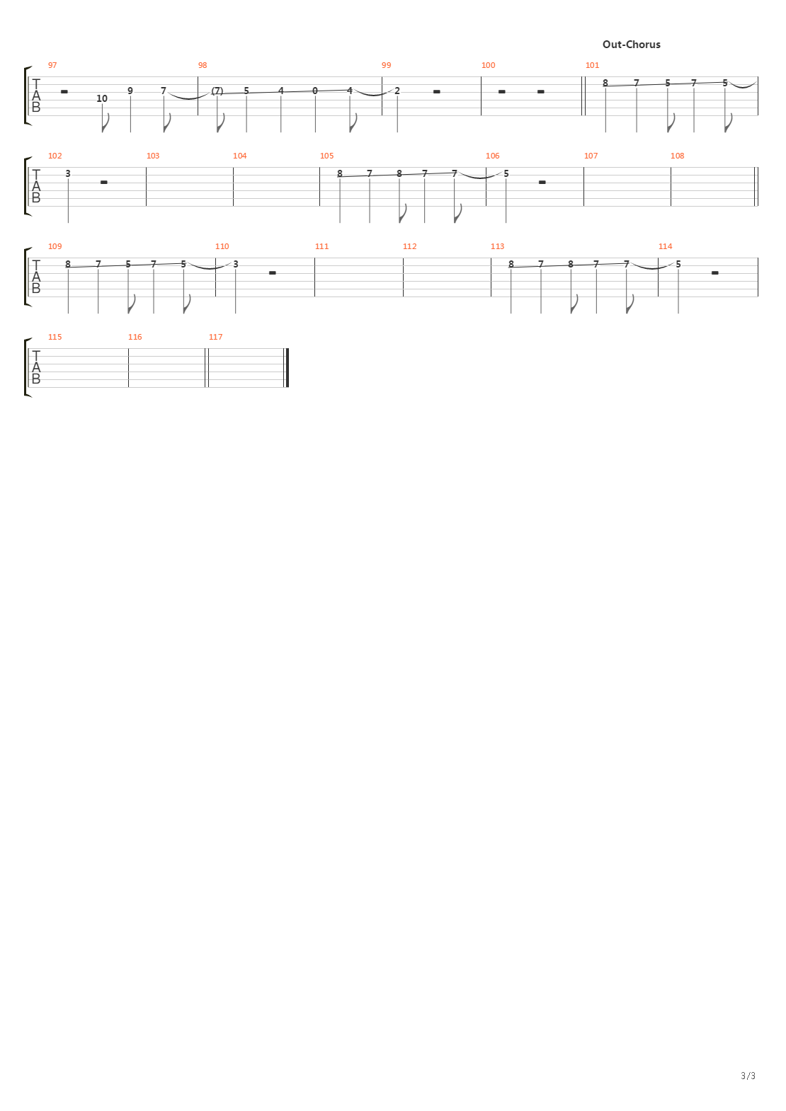 Deadline吉他谱