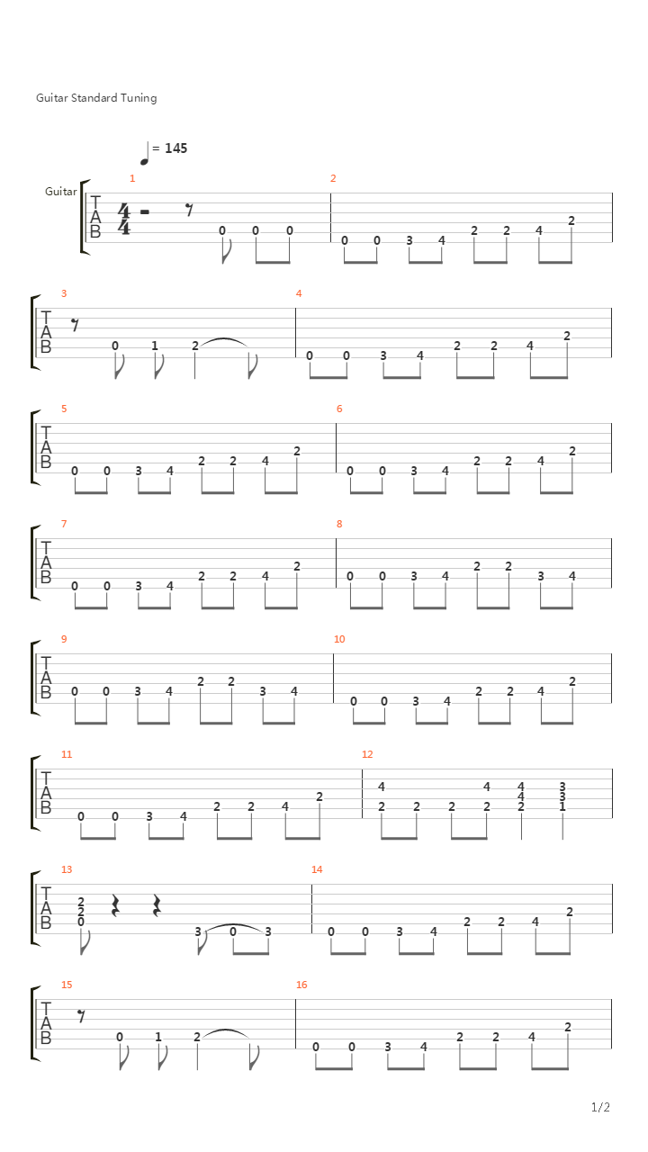 Roadrunner吉他谱