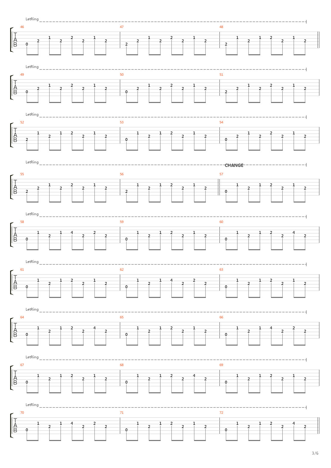 Del 3吉他谱