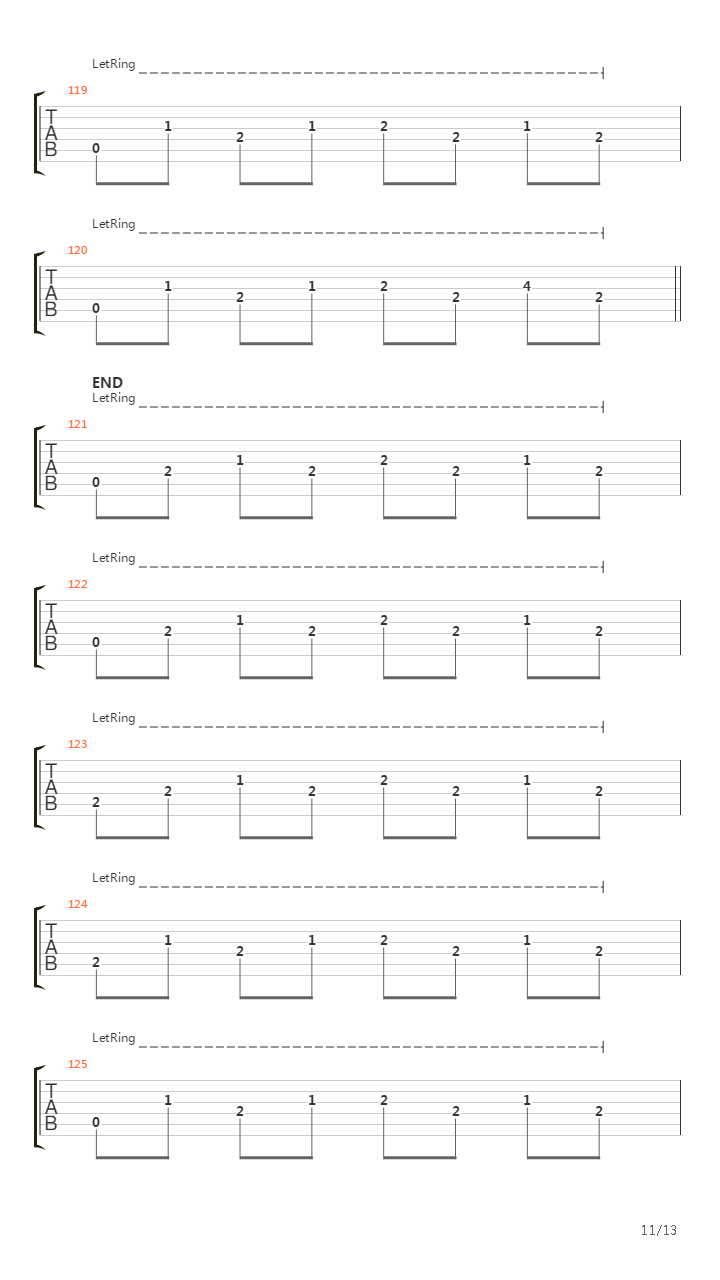 Del 3吉他谱