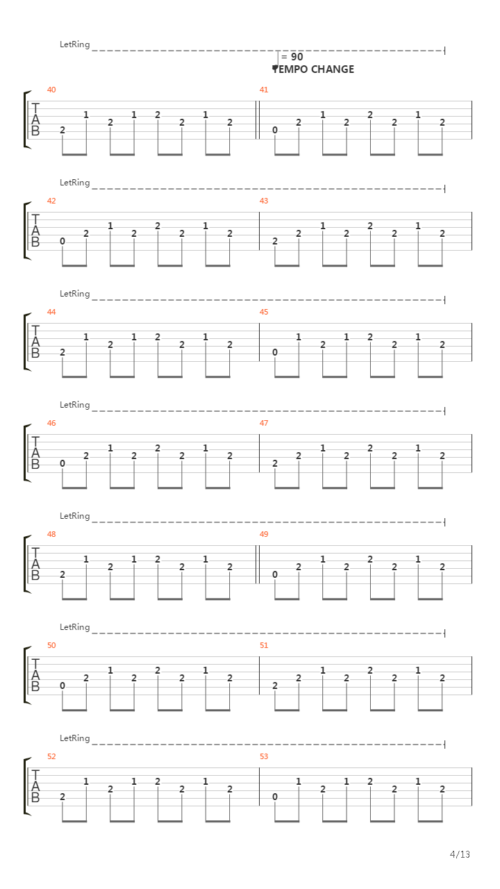 Del 3吉他谱