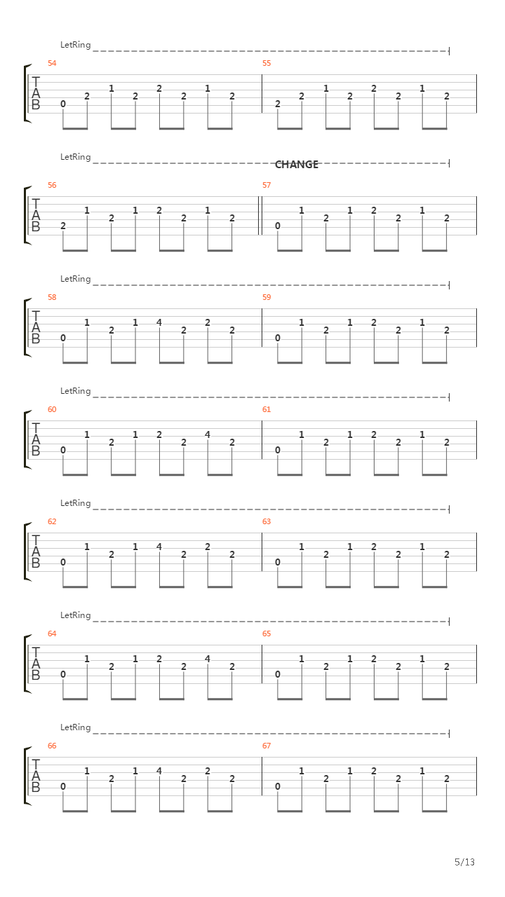 Del 3吉他谱