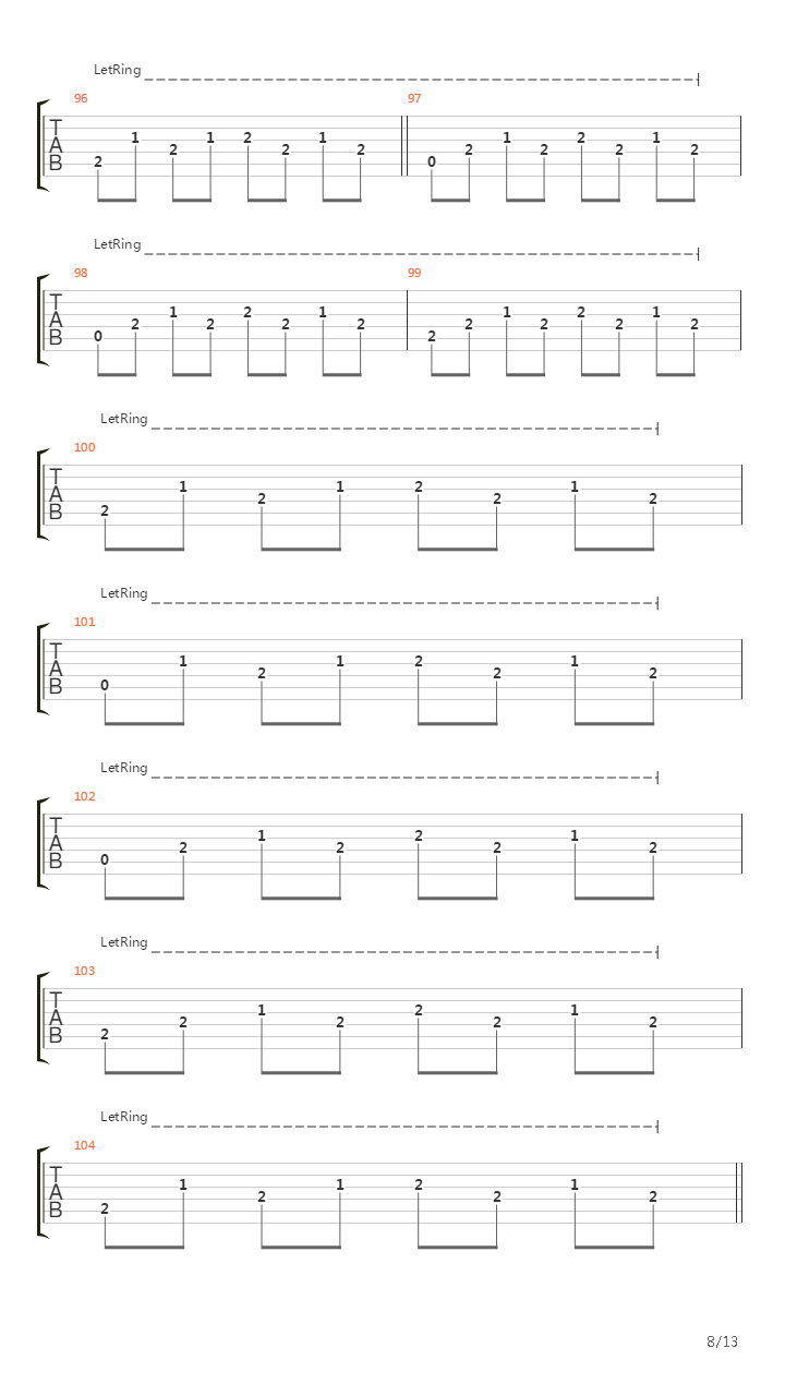 Del 3吉他谱