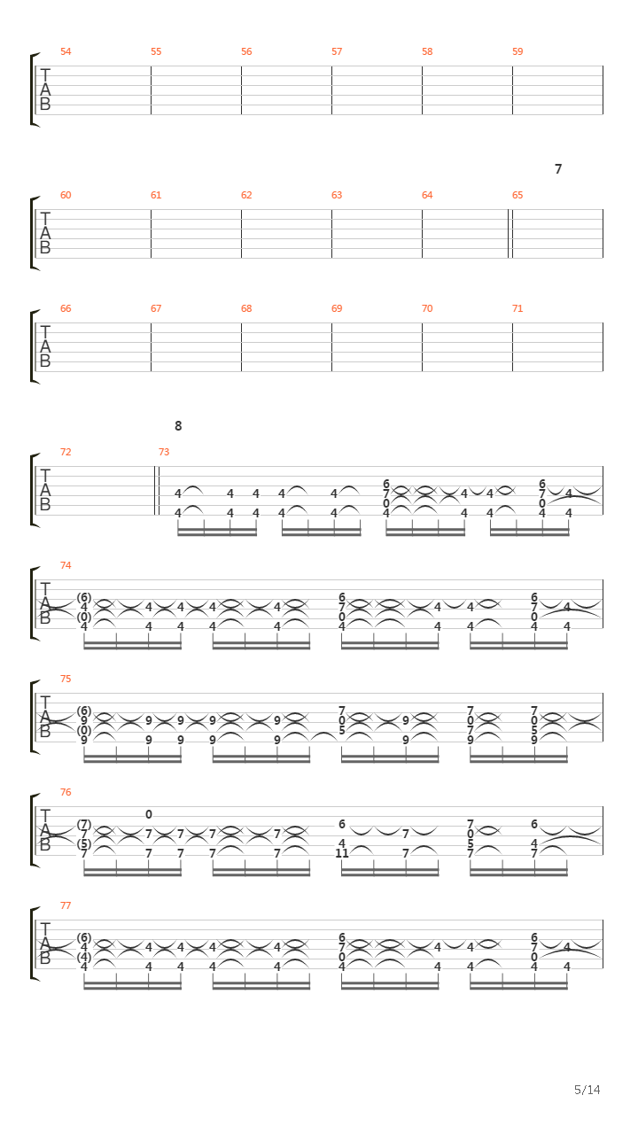 Murder Mitten吉他谱