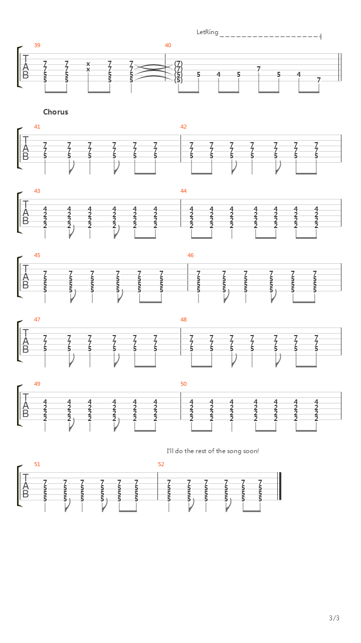 Things That Rhyme With Orange吉他谱