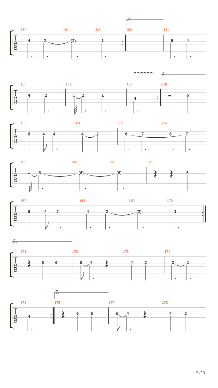 The Absence吉他谱