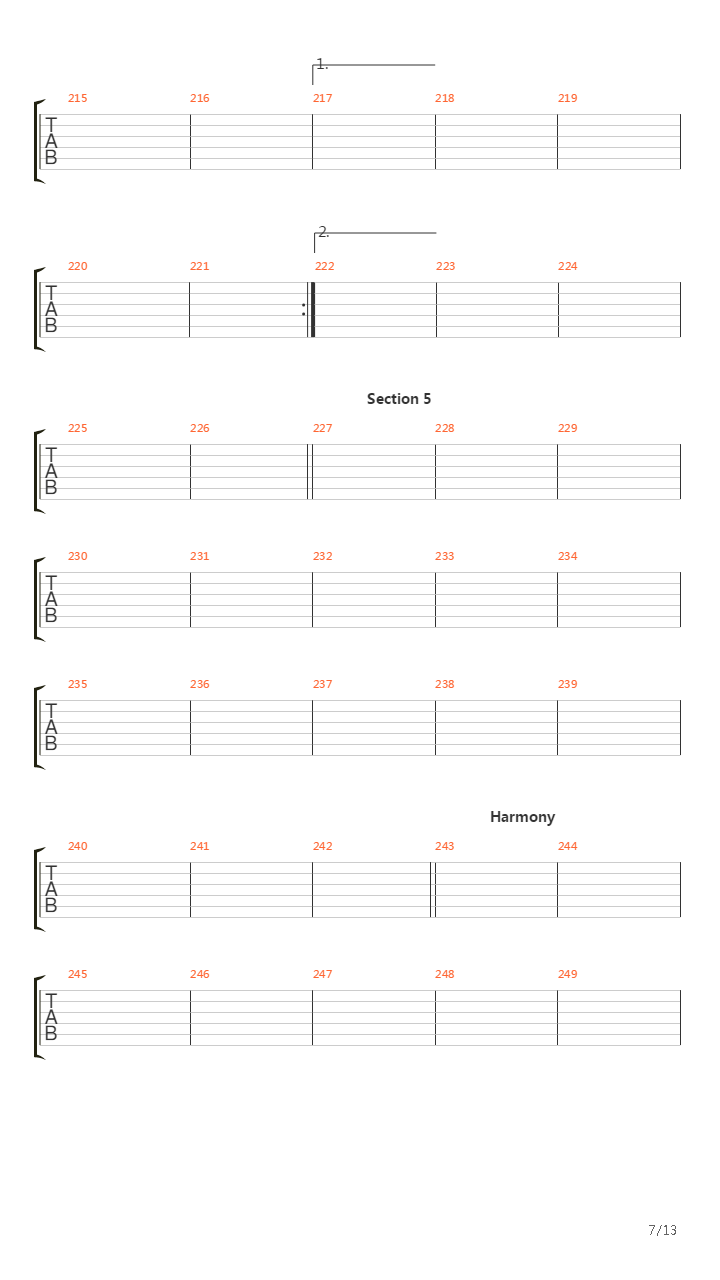 The Absence吉他谱