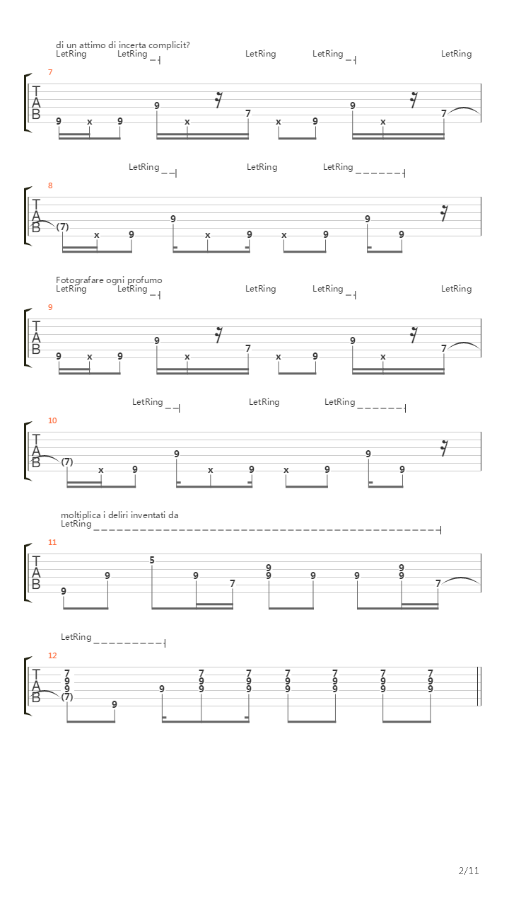 Sospeso吉他谱