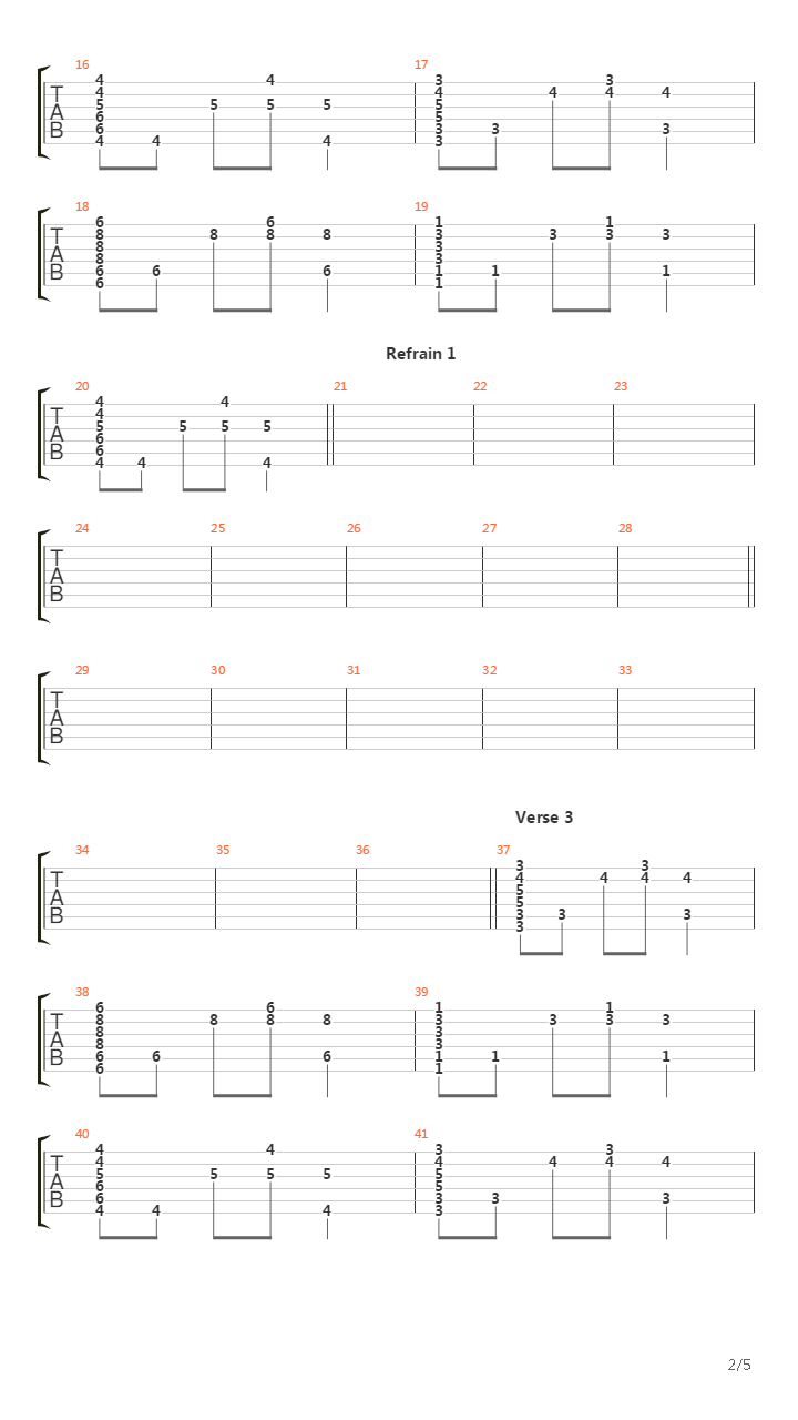 Between Heaven And Here吉他谱